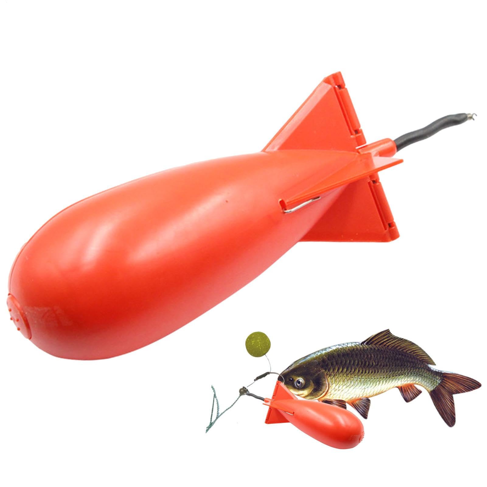 Spod Rocket - Alimentador de cebo de cohete eficiente | Rockete de alimentación de cohetes de cebo de lanzamiento ancho | Spomb midi para alimentar precisos al pescar o pescar en aguas grandes