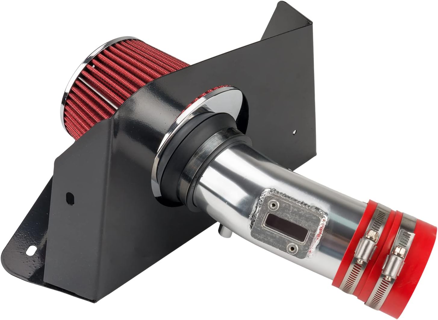 KAX 3 inch Cold Air Intake System Kit & Heat Shield Replacement for Nissan Altima 2007-2012 3.5L V6, High Performance, RED