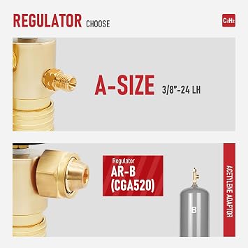 RX WELD Air Acetylene Oxy-Fuel Welding and Cutting Torch Kit | X-3B, B-Type Regulator, Cylinders Not Included