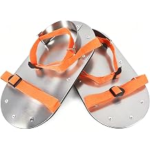Asphalt Shoes,Felt Soles,Adjustable Nylon Straps for Walking On AsphaltFelt Orange
