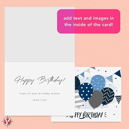 Miniatura 5 de Tarjetas de felicitación y sobres personalizados, diseña tu propia tarjeta impresa personalizada, bodas, vacaciones, cumpleaños, graduaciones. Haz