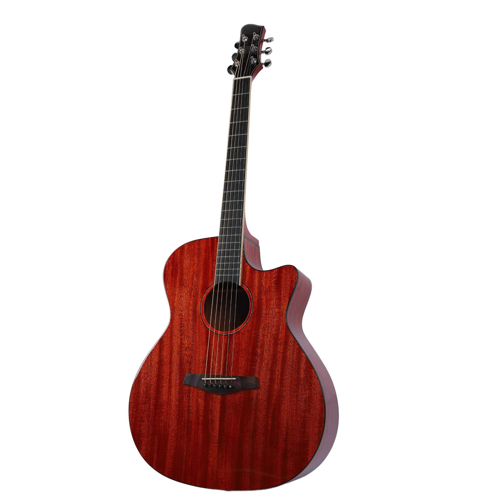 Chitarra Folk Starter Set per Principianti, Bella Trama Specchio Migliorato Facile da Suonare Chitarra Acustica Fortemente Penetrante Palissandro Indiano per gli Amanti della Musica
