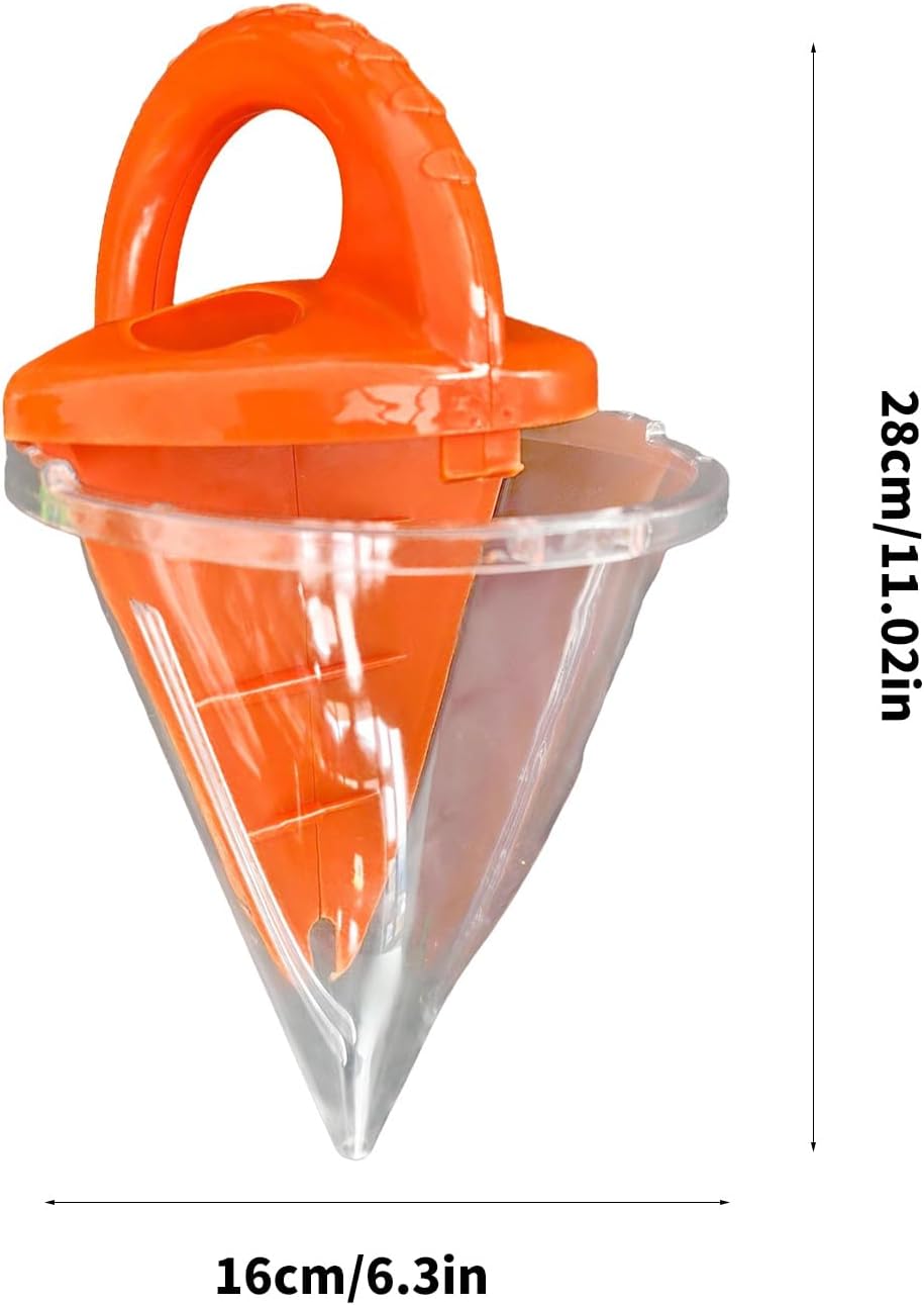 Beach Spilling Sand Funnel, Adult Sand Castle Building Kit for Adults, Spilling Funnel SandToy, Sands and Water Mixing Toy, Sands Beach Sifting Funnels Toys for for Adults Creations (Red-3PC)