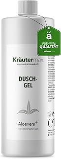 Kräutermax. Aloe Vera Duschgel Reinigungsgel mit Aloevera Gel für Körper und Haare, 1000 ml