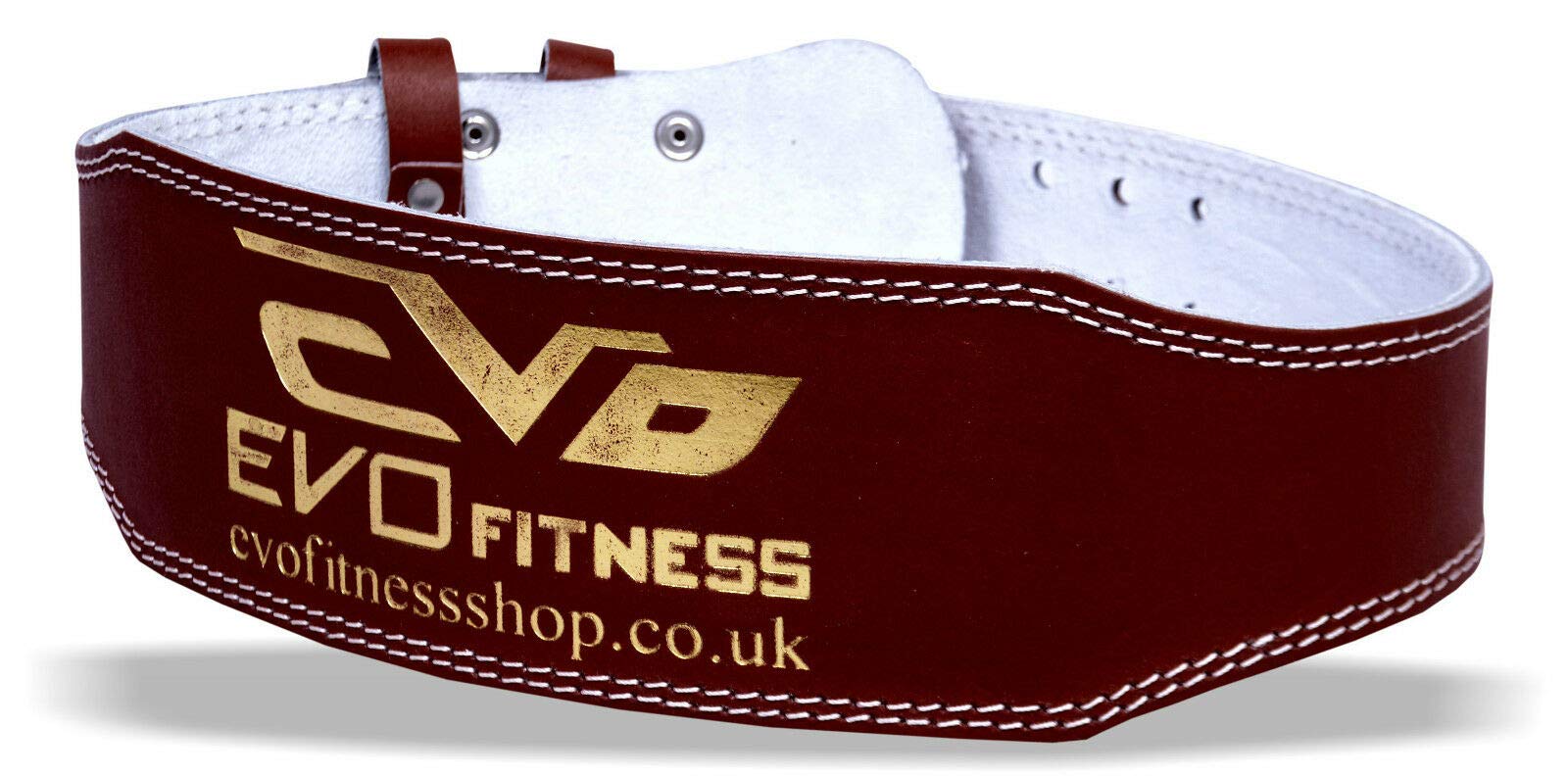 EVO Fitness Cintura Palestra Uomo Donna 5,5" Neoprene Imbottito Schienale Supporto Lombare Pesi Allenamento Esercizi Bodybuilding Powerlifting Stacchi Squat Con Fascia Per Polsi Da 18" (Nero, S - Foto 6