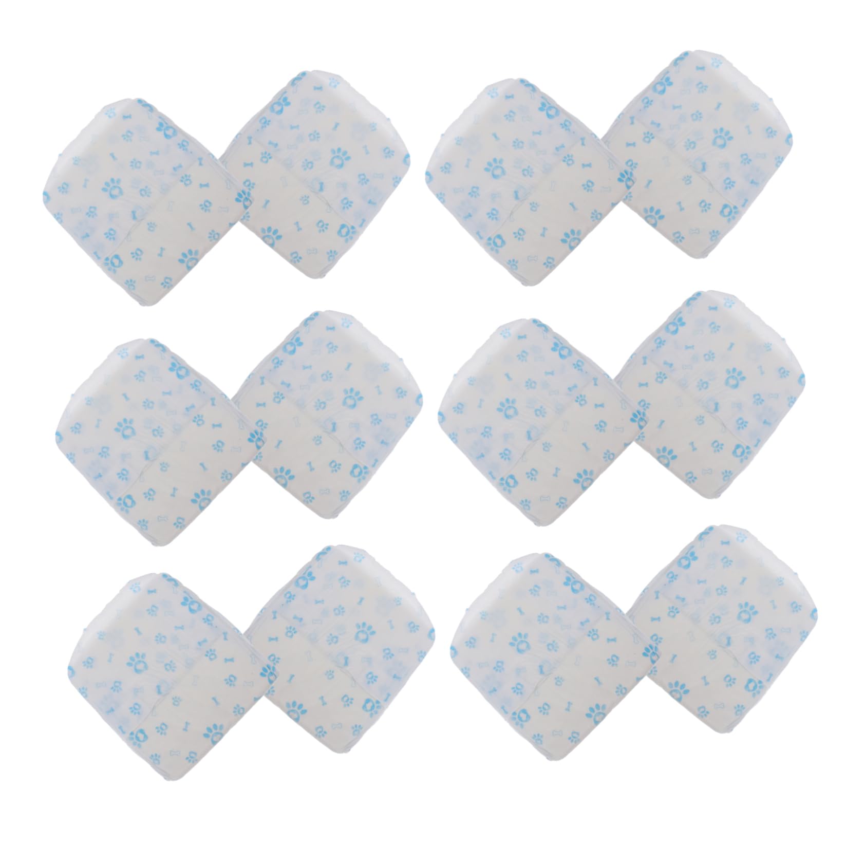 HOLIDYOYO 12pcs Reusable Dog Diapers for Male Dogs Ultra Absorbent Washable Doggy Diapers Comfortable Fit Anatomical Design for Easy Movement