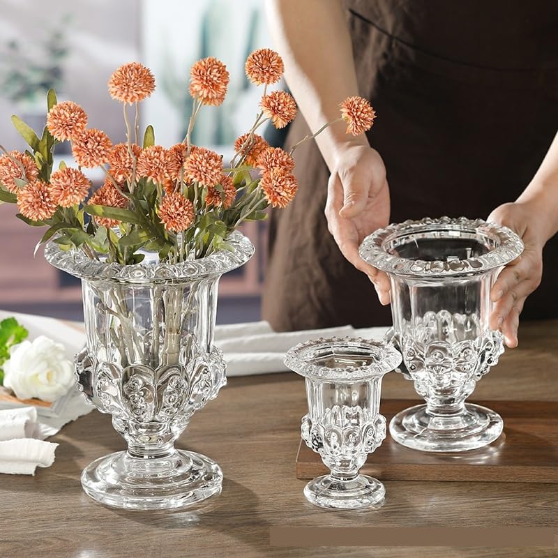 Vase en verre haut rétro pour une décoration de salon cosy - 5