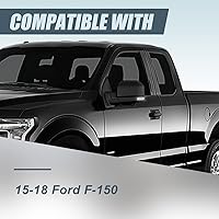 Vista 7 de Auto Dynasty Espejo de señal de giro LED con calefacción eléctrica del lado del conductor izquierdo con luz de charco compatible con Ford F-150