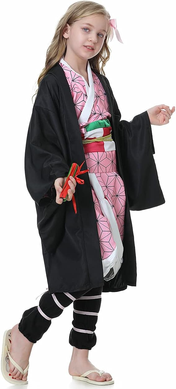 Miniatura 3 de Disfraz de anime para cosplay de Tanjirou para disfraz de Halloween quimono para niños niñas y mujeres