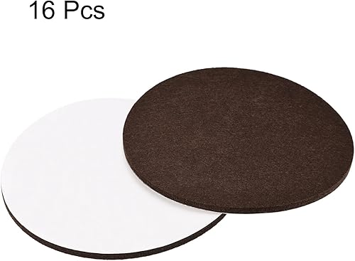 Miniatura 3 de uxcell Almohadillas de fieltro para muebles, 5.906 in de diámetro autoadhesivas, antideslizantes, antiarañazos, redondas, almohadillas de fieltro