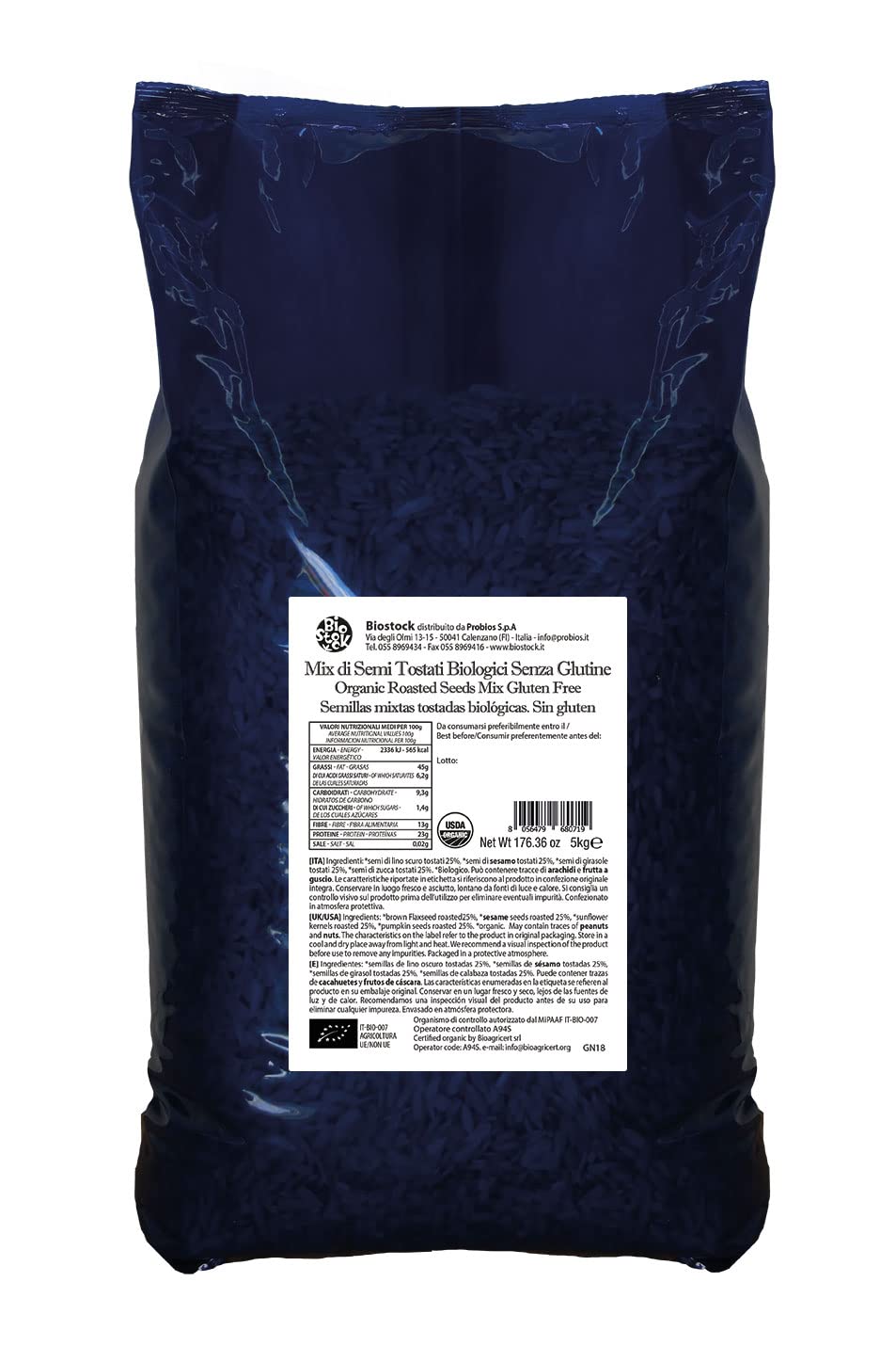 Probios Semillas mixtas tostadas 5kg bio