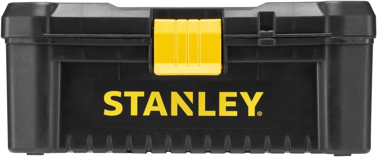 Stanley STST1-75514 Toolbox"Essential" with plastic latches, Black/Yellow