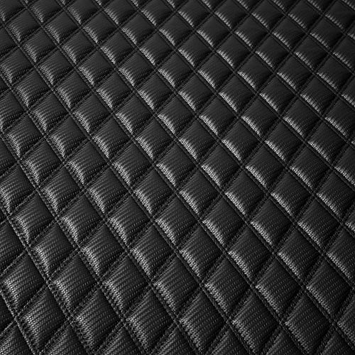 Fh Group F16501 Deluxe Heavy-Duty Faux Leather Diamond Pattern Multi-Purpose Cargo Liner (Black) 14 Inches - Universal Fit For Cars, Trucks & Suvs #TOP3