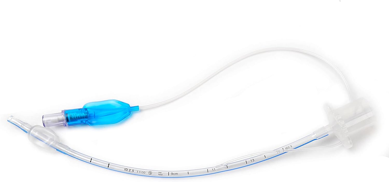 Caphstion Endotracheal Intubation Tubes with Cuff Oxygen Catheter for Pet Animals