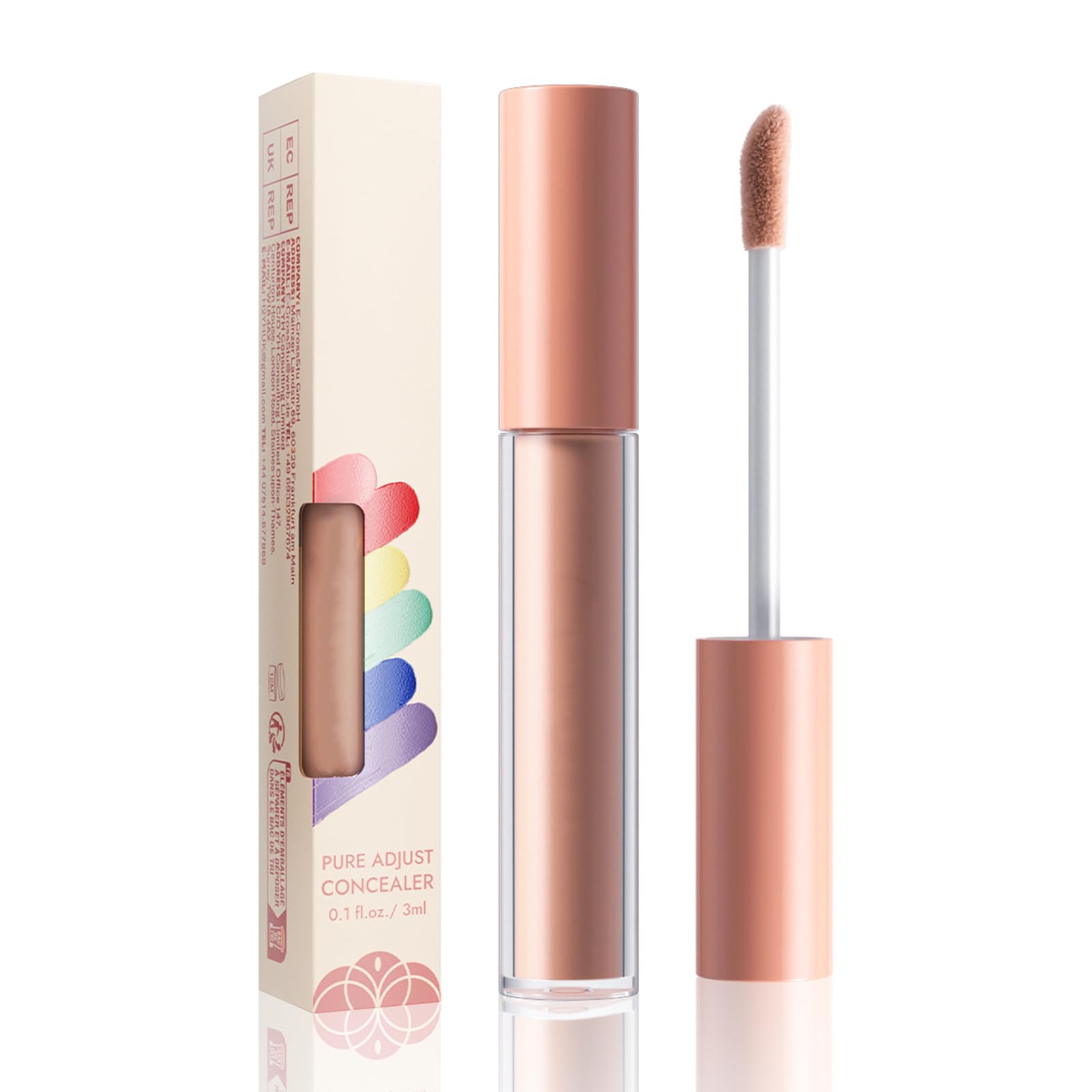 Camo Color Corrector,Peach Color Corrector for Dark Circles,Camouflaging Discoloration,Dullness and Redness,Long-lasting Moisturizing,6 Colors to Choose,#1 Peach.