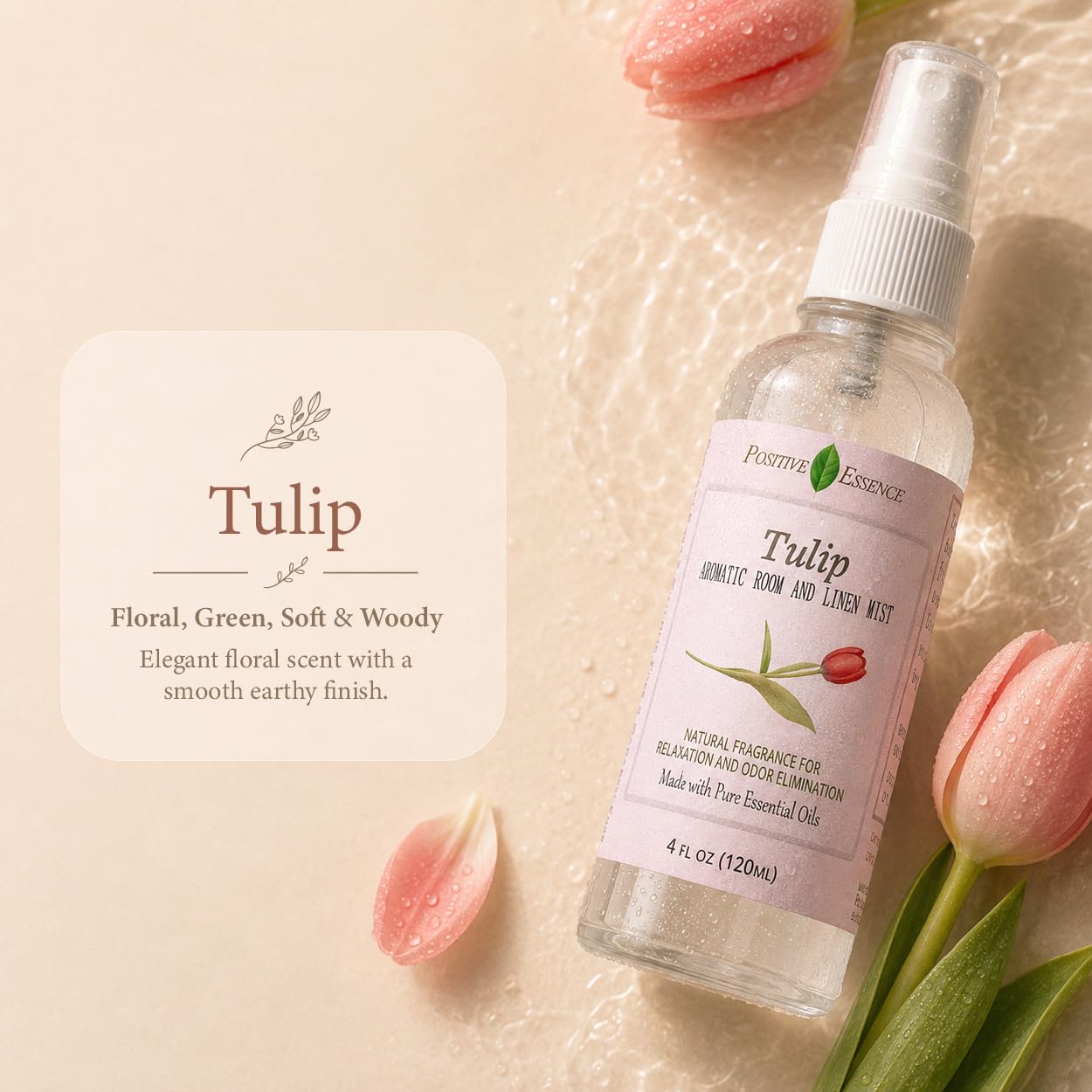 Tulip Room Spray & Linen Spray, Floral Home Fragrance, 4.06 fl oz view 4