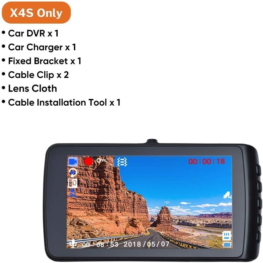 telecamere montate sul cruscotto