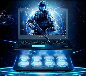 Kuzeys Store H zl  So utma Profesyonel Diz st  Bilgisayar Notebook So utucu Macbook ile Uyumlu Laptop Stand I kl  Oyuncu Pc  zel 8 B y k Fan  2 USB Giri