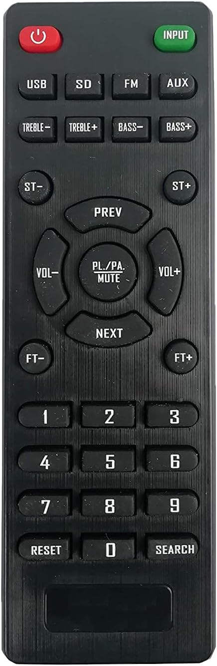 Remote Control Compatible for Target, John Barrel & Jack Martin JM Z 5 Bluetooth Woofer Home Theatre Remote - Please Match The Image with Your Old Remote (Black)