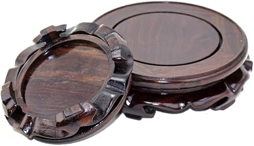 Miniatura 5 de GOLDY&WENDY Soporte de pedestal de palisandro con alfombrilla antideslizante (6.1 pulgadas de diámetro interior, 1 unidad)