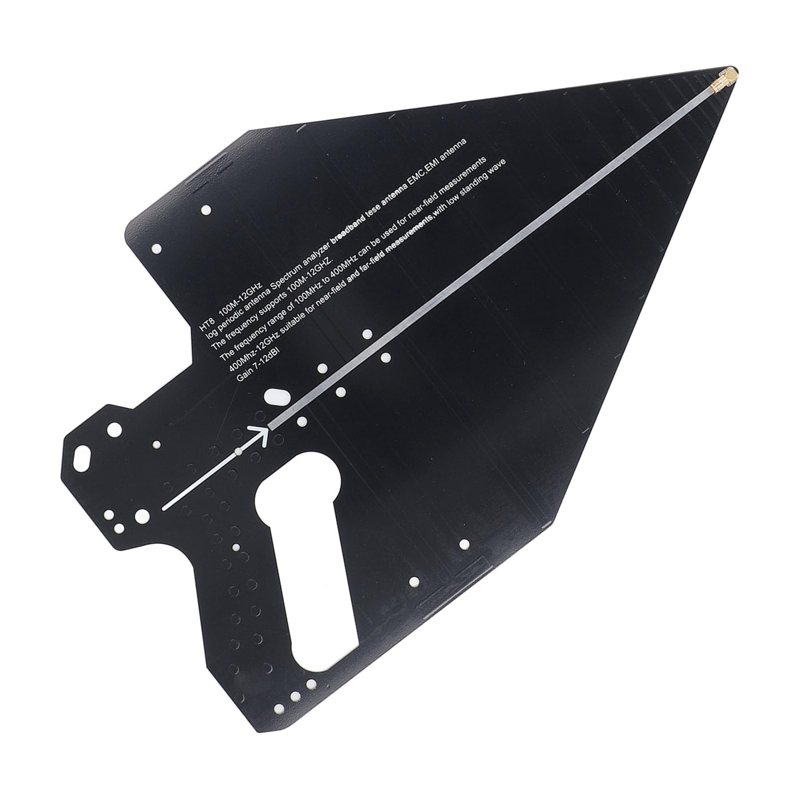 Antenne Périodique Log, Q 0,1 à 12GHz Largeur Large Gain Passive Direction Passive Antenne avec du Matériau PCB pour Communiquer