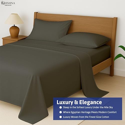 Miniatura 10 de Giza Sheets - Sábanas de algodón Giza tamaño Queen - Sábana de algodón de fibra larga 100% egipcio Giza certificado que se adapta a bolsillos