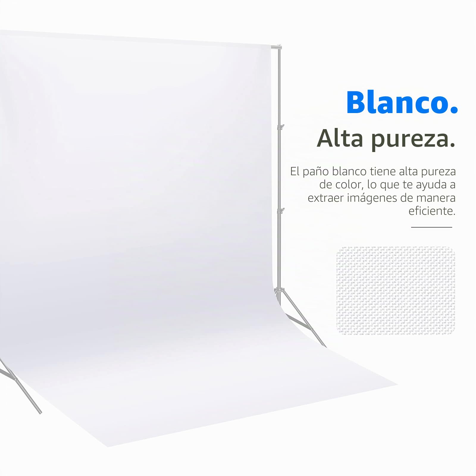Neewer 9 x 13 pies / 2,8 x 4 Metros Fondo de fotografía fotográfica Estudio vídeo telón de Fondo de poliéster, Pantalla de Fondo, Soporte de telón de Fondo no Incluido (Blanco)