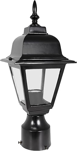 Vista 157 de Design House 502211 Base de pilar de linterna exteriores, color negra