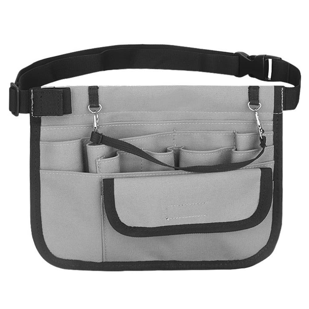 Nurse Fanny Pack,Portable Nurse Organizer Waist Bag Pouch for Nurse Organizer Belt Storage Bag Storage Medical Supplies (Grey)