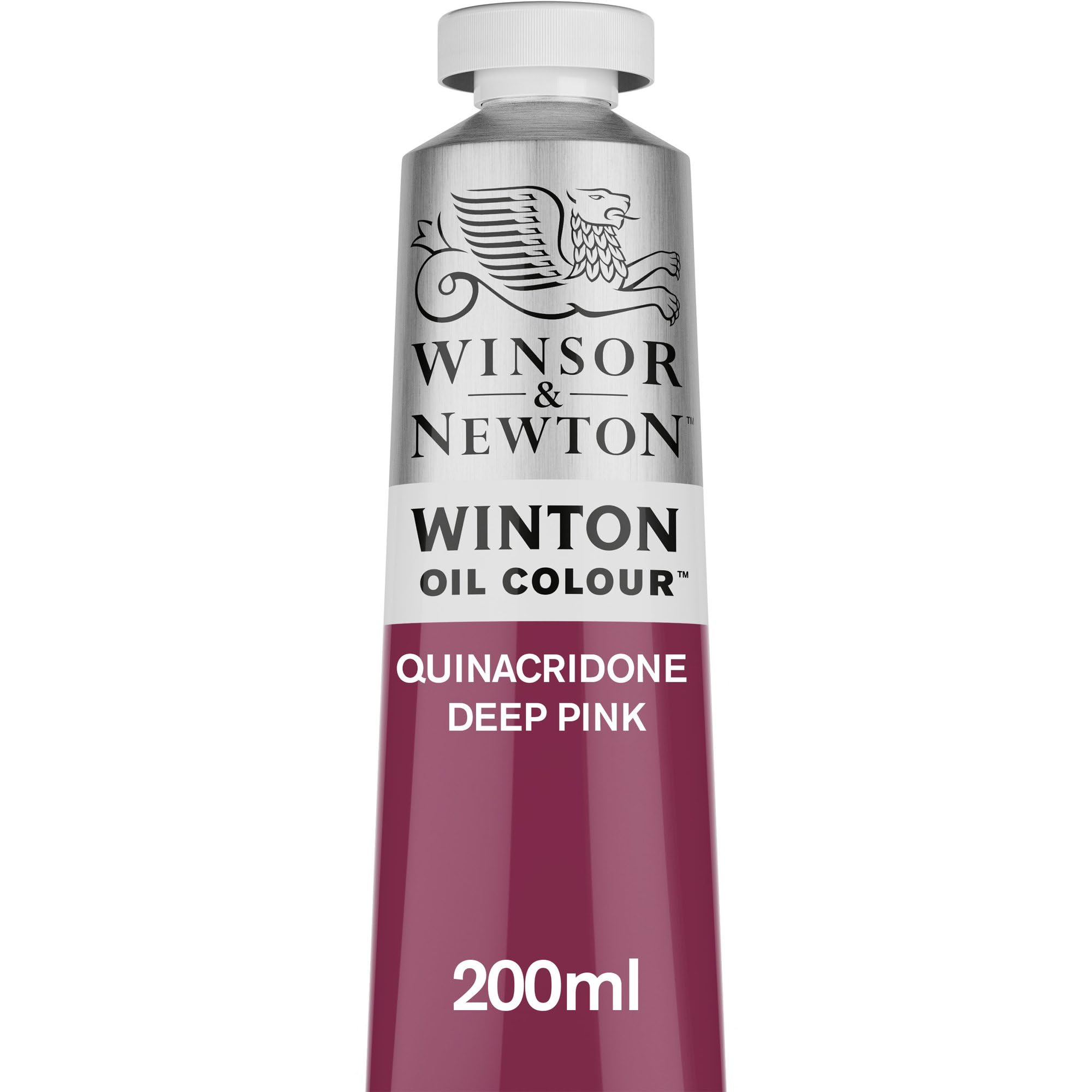 Winsor & Newton Oil Paint, Quinacridone Deep Pink, 200 ml (Pack of 1)