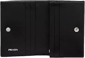 Amazon.com: Prada Womens Nero Black Vitello Daino Silver Triangle