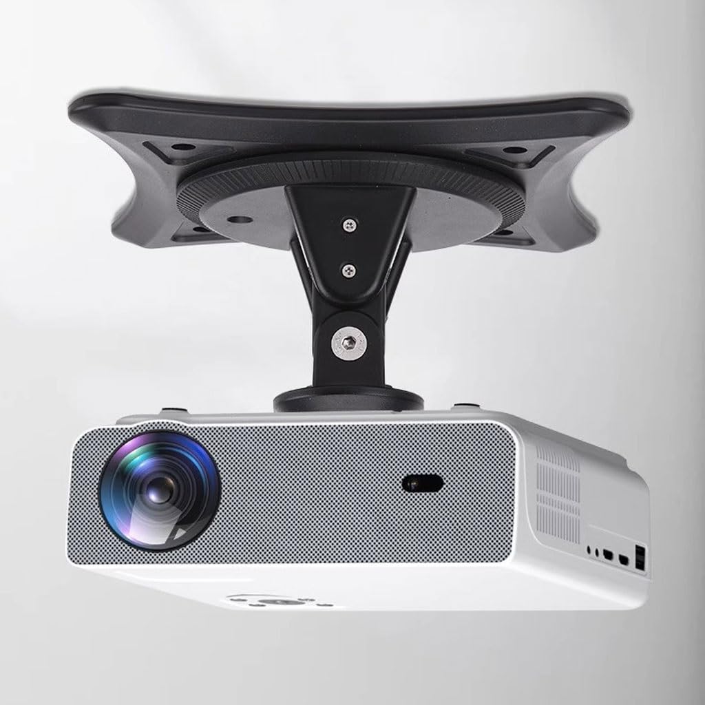 Supporto per proiettore Staffa per proiettore Rotazione a 360 gradi Supporto per proiettore da soffitto a parete Piccola staffa portatile Supporto regolabile (A)