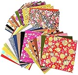 Handgefertigte, handbedruckte Washi Origami