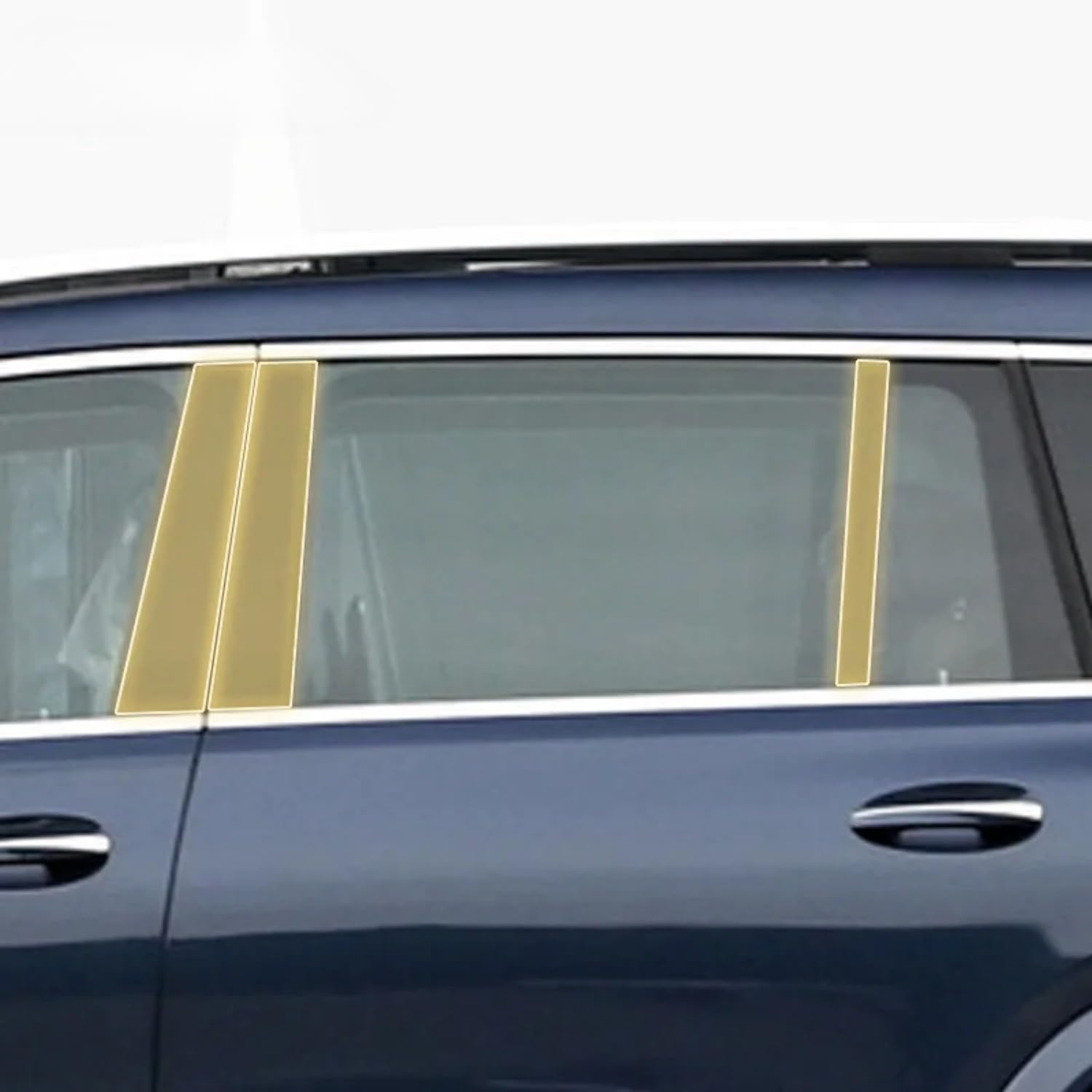 Pellicola protettiva in PPF per carrozzeria auto, in TPU trasparente, per Benz GLS X167 21-2024 (fibra di carbonio)