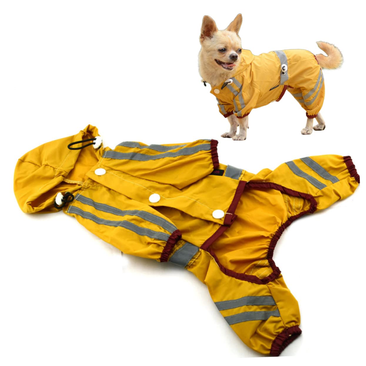 Manteaux de Pluie imperméables pour Chien, imperméable pour Chien, 3 pièces, imperméable pour Petit Chien, Vestes de Pluie pour Petit Chien, vêtements pour chi