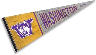 Washington Huskies Pennant Throwback Vintage Banner