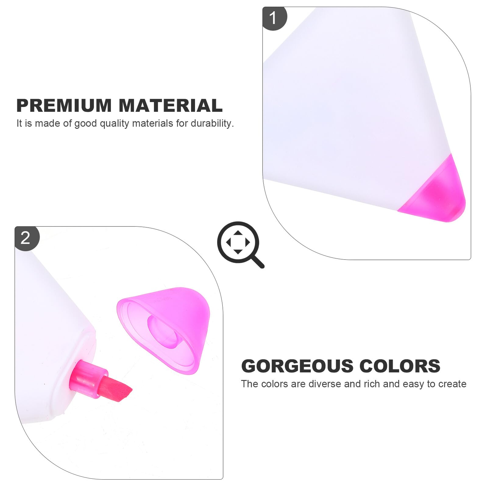 Tofficu 30 Pezzi Evidenziatori Triangolari Ergonomici Penne Fluorescenti Quick Dry per Studio e Ufficio Punta Resistente e Sbavatura per Scuola e Casa