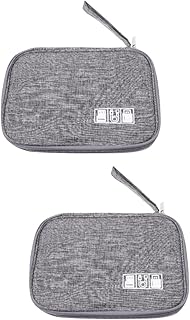 2Pcs Saco De Armazenamento Digital Sacos Organizadores De Viagem Sacos Organizadores Para Carregador De Viagem Cabo Organizador Eletrônico Caso De Viagem Viagem Organizador De