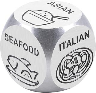 10th Anniversary Tin Gift for Him Her, Wedding Registry Engagement Gifts for Couples, Funny Food Dice, Bridal Shower Bachelorette Gifts for Bride, 10 Year Tin Gift