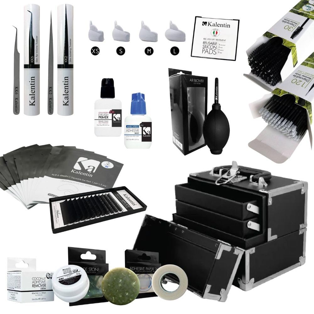 Kit Extension Ciglia Completo con Beauty Case Kalentin OFFERTA LANCIO!