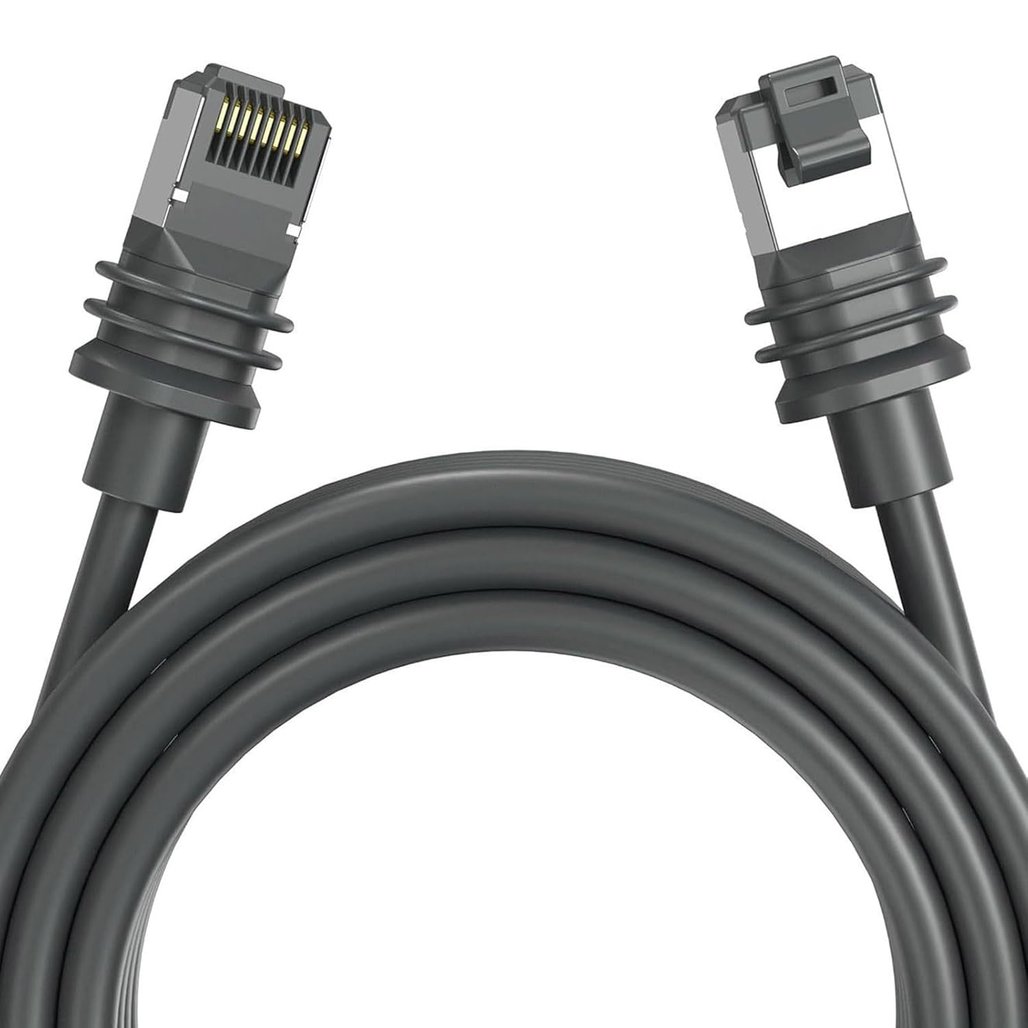 Ethernet Cable Extension Satellite Replacement Parts 1200Mbps High Speed Waterproof Plug-and-Play Network Cord for Starlink Gen3 Grey 23M Grey 23M