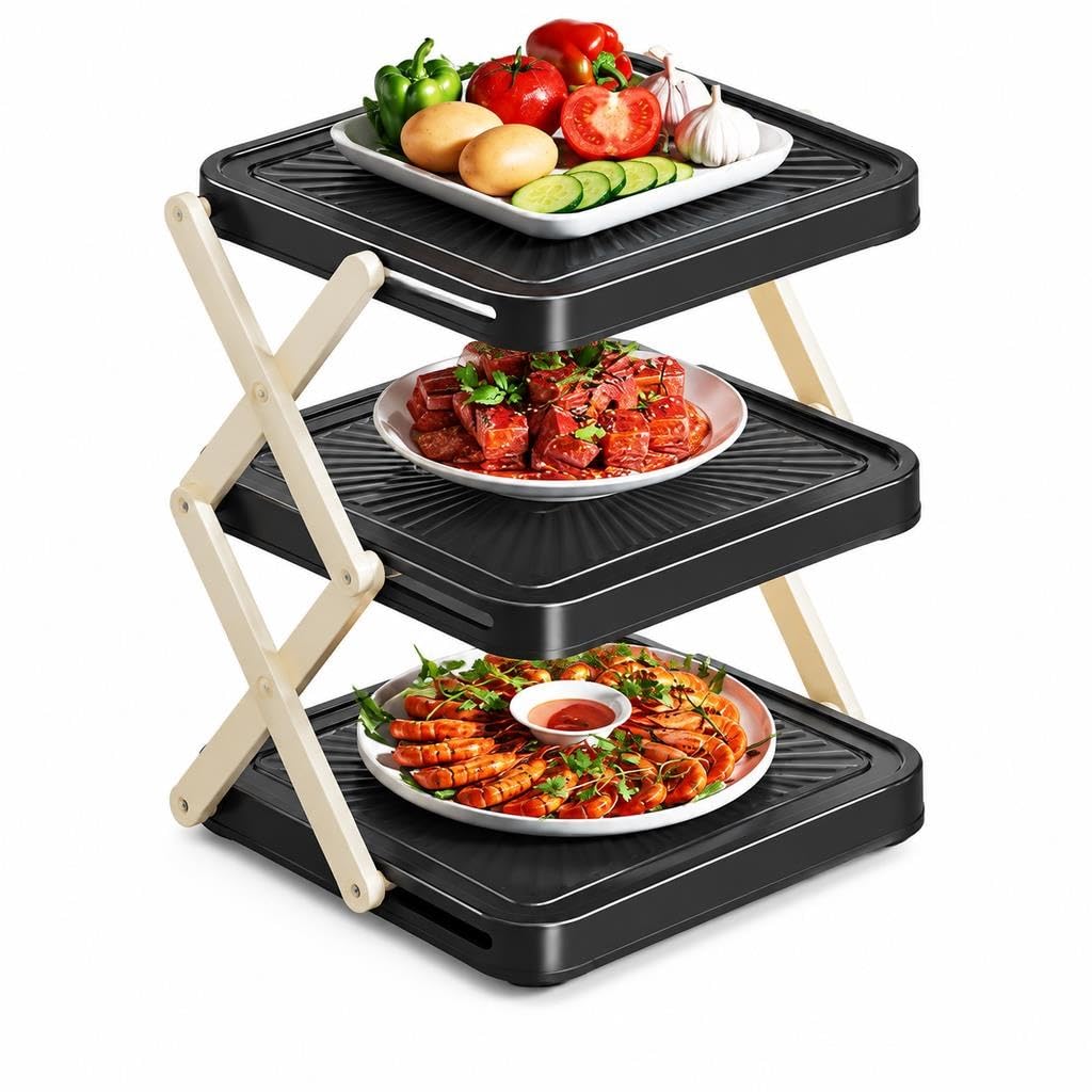 Étagère de Cuisine Pliable Organisateur de Plan de Travail