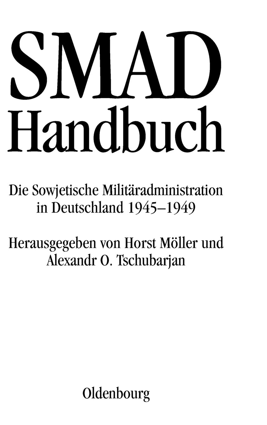 Walter de Gruyter SMAD-Handbuch