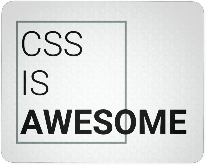 Amazon.com : CSS is Awesome Mouse Pad - Programmer Mouse Pad - Web ...