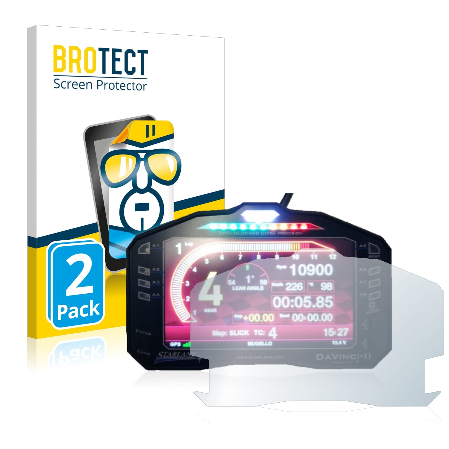 brotect2-Pack Screen Protector for Starlane DaVinci-II S - HD-Clear Protection Film