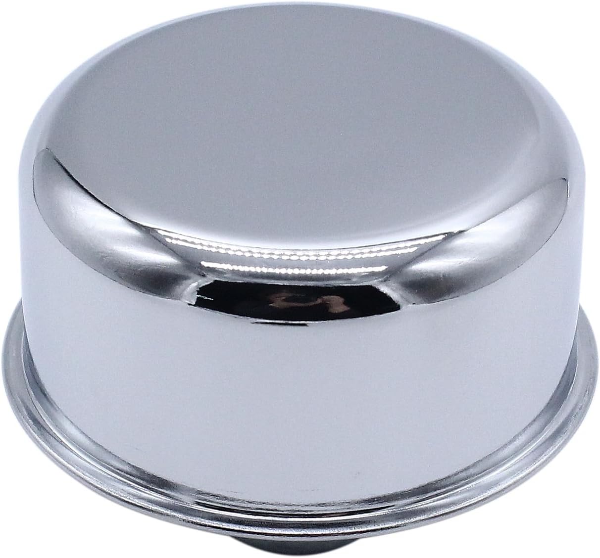 Polished Chrome Valve Cover Breather and PCV Valve Kit Compatible with GM Big Block Chevy 396 427 454 502 Ford Mopar Dodge Hot Rods and Classic Engines