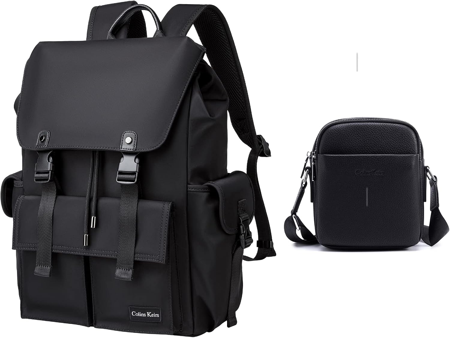 Colins Keirs Laptop backpack & Men's leather crossbody bag