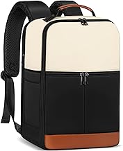 Ryanair Cabin Luggage 40 x 20 x 25 cm for Underseat Travel Backpack, Beige Black, Casual