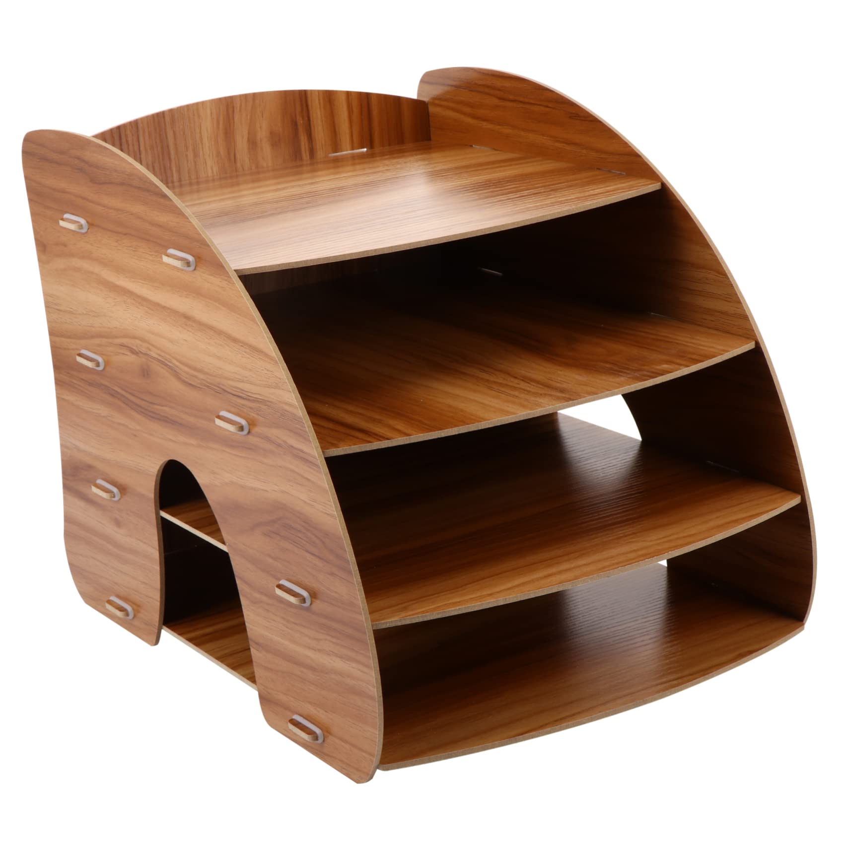 Scaffale per libri Organizer da scrivania in legno Organizzatore per cassetti da ufficio Supporto per libri per scrivania Vassoio per documenti in legno Scaffale per libri da scrivania Organizer per