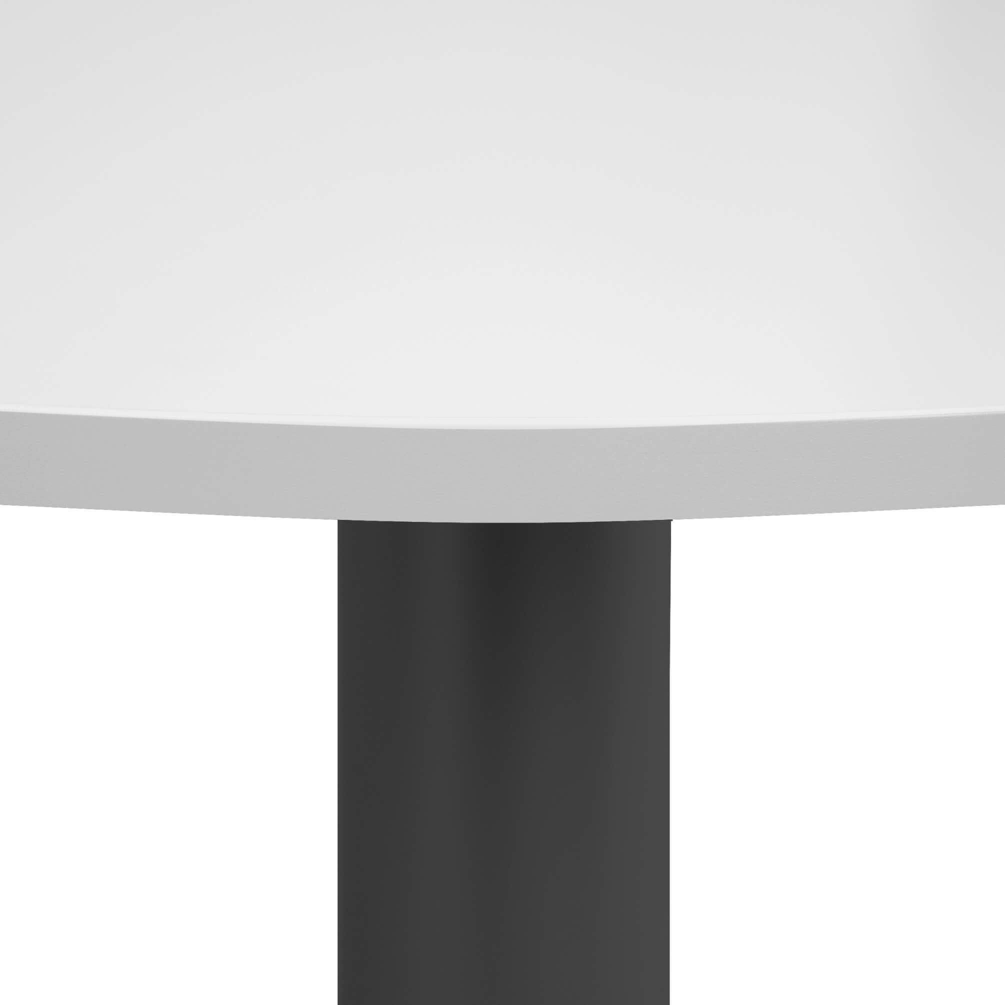 Weber Büro Optima - Tavolo rotondo per riunioni, diametro 120 cm, colore: grigio perla